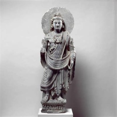  Stehender Bodhisattva – Eine Studie in Ruhe und Würde aus dem 3. Jahrhundert