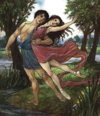 Die Daphnis et Chloé-Illustration: Eine exquisite Darstellung mythologischer Liebe!