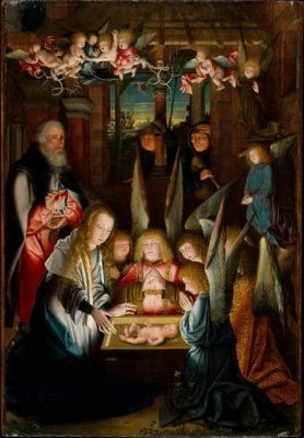 The Adoration of the Shepherds - Ein Meisterwerk der religiösen Malerei und Symbolismus des 16th Jahrhunderts!